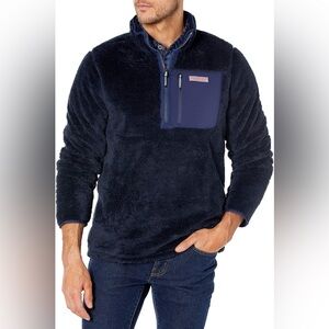 Vineyard Vines Men's Stillwater Sherpa Quarter Zip Pullover